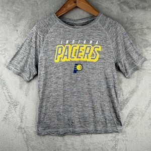 Indiana Pacers S/S Shirt Mens Medium NBA Basketball Heather Gray Logo Sports‎